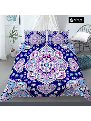 Set Copri Piumone Federe Copripiumino Etnico Mandala Duvet Cover BED0121